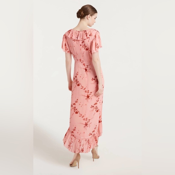 Cinq A Sept Womens Floral Print Hi-Low Midi Dress Size 2 NWT - Picture 3 of 14